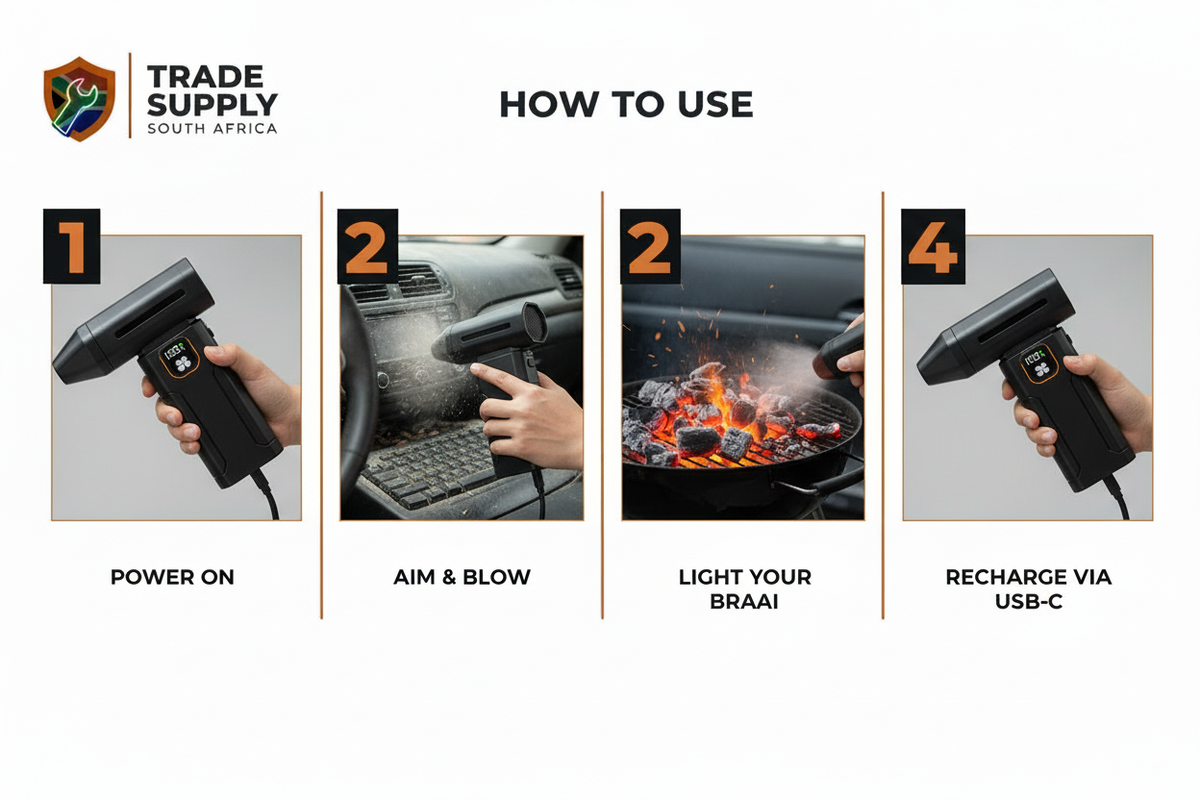 Trade Supply™ Air Blower - How To Use
