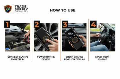 Trade Supply™ Jump Starter - How To Use v2
